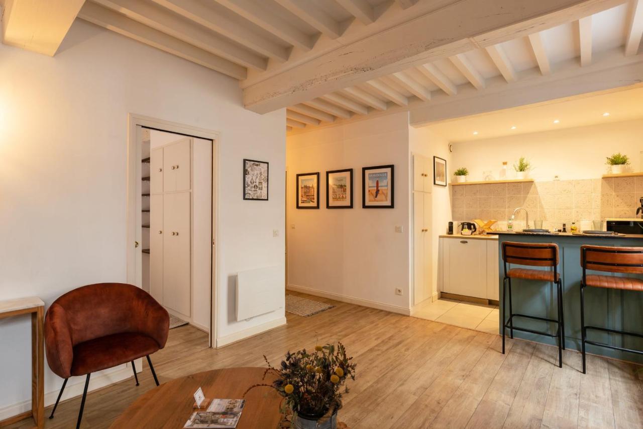 La Vague - Breath Of Freshness In Center Of Honfleur - Free Parking 550M Apartamento Exterior foto